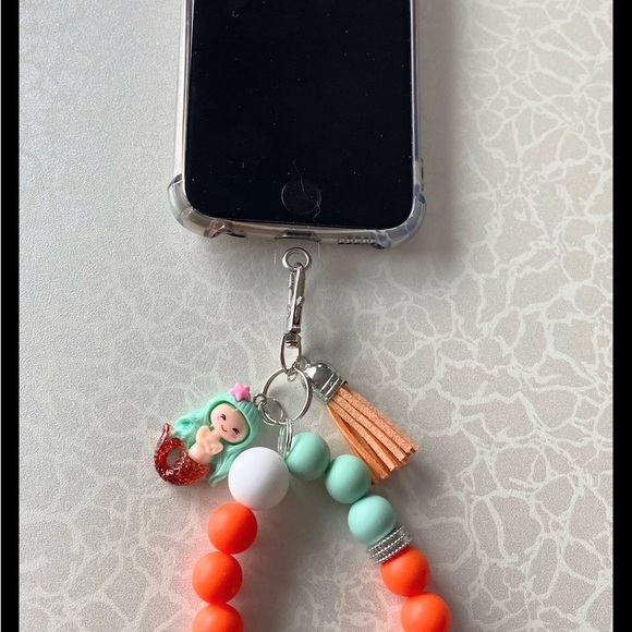 Colorful Beaded Kids Bracelet with Mermaid Charm - Picture 6 of 6